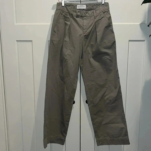 NWOT SLVRLAKE Lola Chino Pants Smokey Aloe Women’s Size 26 - Picture 6 of 9